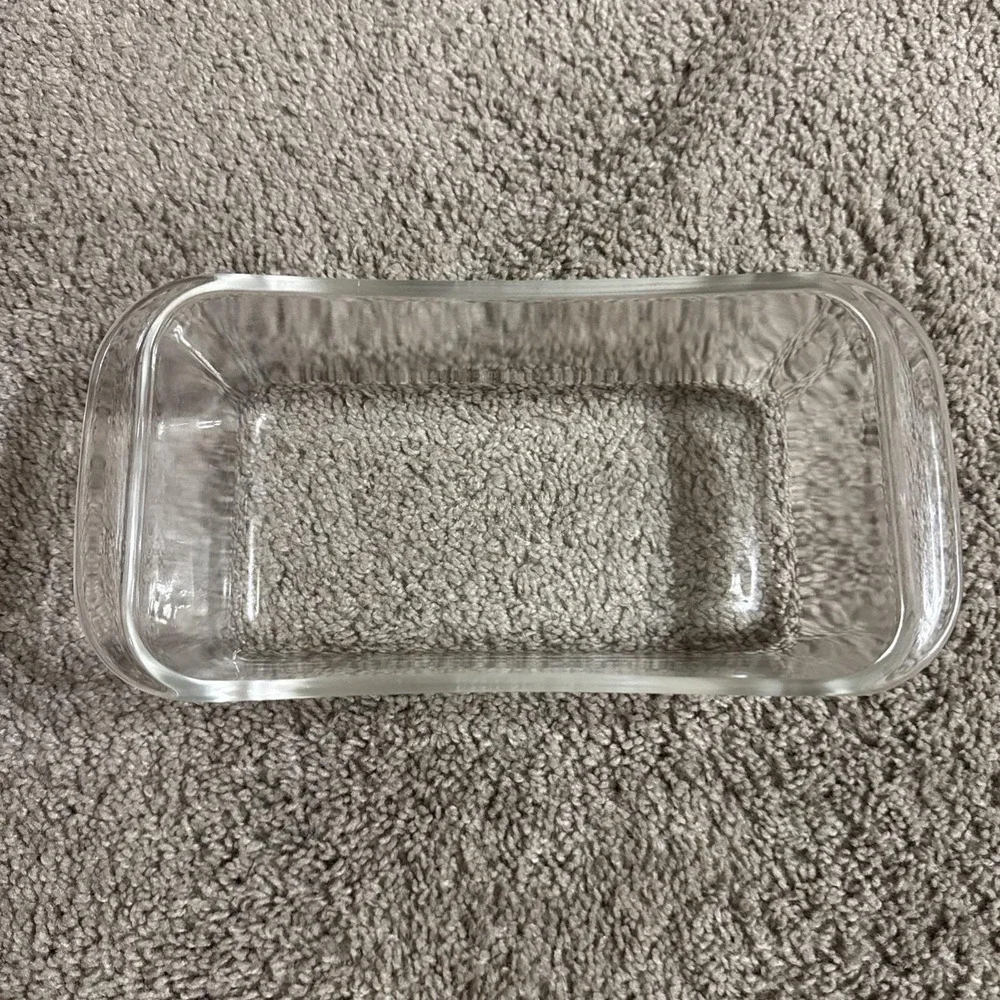 Vintage PYREX (all Caps) #213 Clear Glass Loaf Pan 1.5Qt 8.5x5x3
